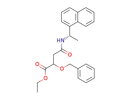 2-Benzyloxy-N-((S)-1-naphthalen-1-yl-ethyl)-succinamic acid ethyl ester
