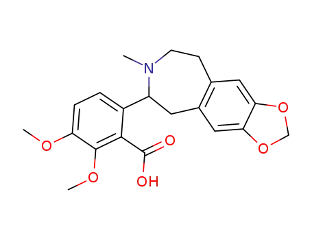 2,3-dimethoxy-6-(7-methyl-6,7,8,9-tetrahydro-5<i>H</i>-[1,3]dioxolo[4',5':4,5]benzo[1,2-<i>d</i>]azepin-6-yl)-benzoic acid