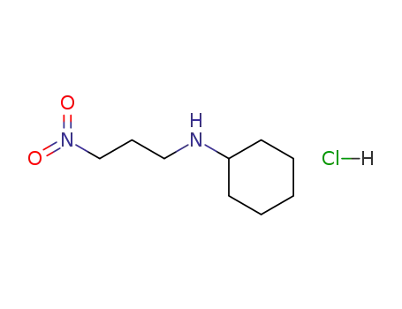 Molecular Structure of 113738-07-1 (Cyclohexanamine, N-(3-nitropropyl)-, monohydrochloride)