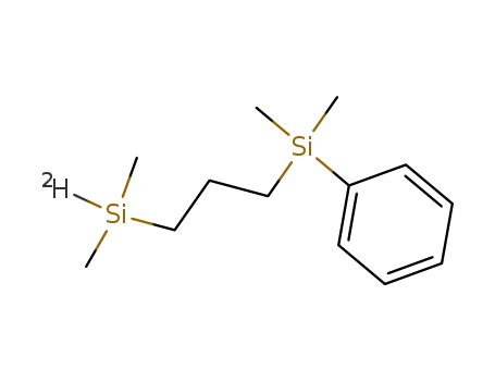 Molecular Structure of 2295-28-5 (1-<Deutero-dimethylsilyl>-3-<dimethyl-phenyl-silyl>-propan)