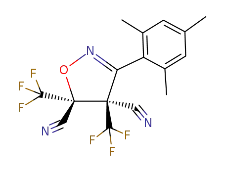 4,5-bis-trifluoromethyl-3-(2,4,6-trimethyl-phenyl)-4,5-dihydro-isoxazole-4<i>r</i>,5<i>t</i>-dicarbonitrile