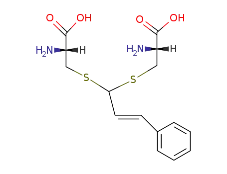 Molecular Structure of 101497-04-5 (<i>S,S'</i>-<i>trans</i>-cinnamylidene-di-L-cysteine)