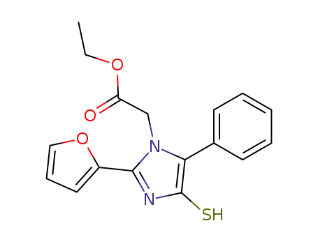 (2-furan-2-yl-5-phenyl-4-thioxo-4,5-dihydro-imidazol-1-yl)-acetic acid ethyl ester