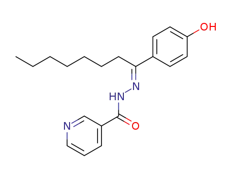 Molecular Structure of 102240-72-2 (nicotinic acid-[1-(4-hydroxy-phenyl)-octylidenehydrazide])