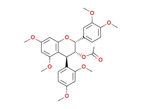 Acetic acid (2R,3R,4S)-4-(2,4-dimethoxy-phenyl)-2-(3,4-dimethoxy-phenyl)-5,7-dimethoxy-chroman-3-yl ester