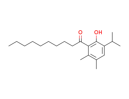 1-(2-hydroxy-3-isopropyl-5,6-dimethyl-phenyl)-decan-1-one