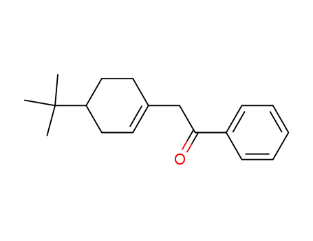 Molecular Structure of 36471-08-6 (2-(4-tert-Butyl-cyclohex-1-enyl)-1-phenyl-ethanone)