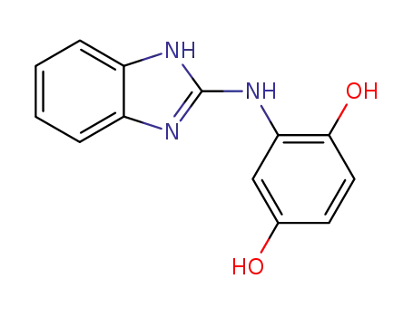 Molecular Structure of 100728-21-0 (2-(1<i>H</i>-benzimidazol-2-ylamino)-hydroquinone)