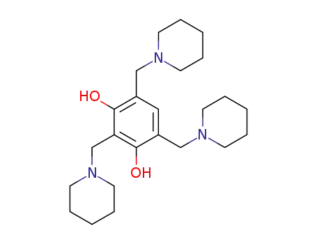 Molecular Structure of 103035-07-0 (2,4,6-tris-piperidinomethyl-resorcinol)