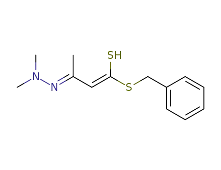 (E)-1-Benzylsulfanyl-3-(dimethyl-hydrazono)-but-1-ene-1-thiol