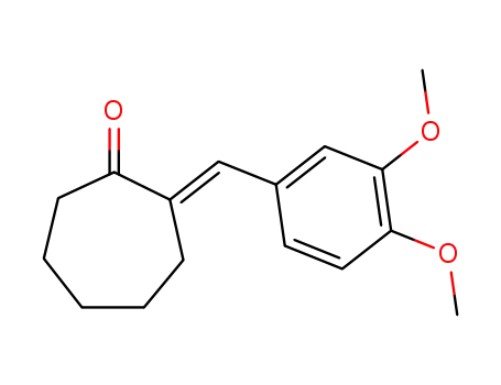 Molecular Structure of 4246-86-0 (2-veratrylidene-cycloheptanone)
