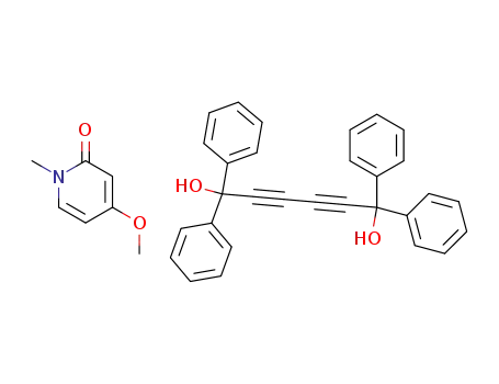 1,1,6,6-Tetraphenyl-hexa-2,4-diyne-1,6-diol; compound with 4-methoxy-1-methyl-1H-pyridin-2-one