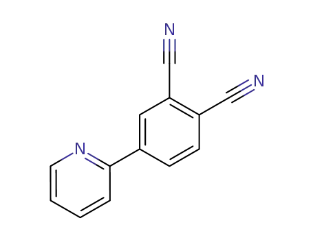 Molecular Structure of 873967-63-6 (1,2-Benzenedicarbonitrile, 4-(2-pyridinyl)-)