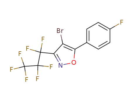 4-bromo-5-(4-fluoro-phenyl)-3-heptafluoropropyl-isoxazole