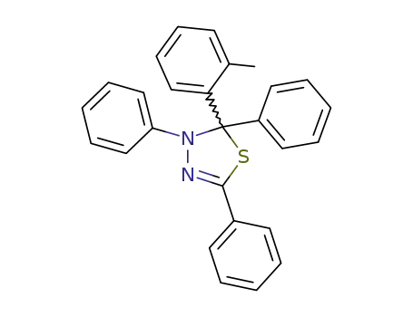 2,3,5-triphenyl-2-<i>o</i>-tolyl-2,3-dihydro-[1,3,4]thiadiazole