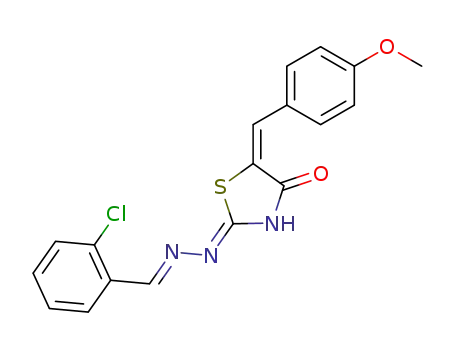 5-(4-methoxy-benzylidene)-thiazolidine-2,4-dione-2-(2-chloro-benzylidenehydrazone)