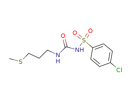 <i>N</i>-(4-chloro-benzenesulfonyl)-<i>N'</i>-(3-methylsulfanyl-propyl)-urea