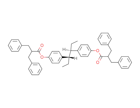 <i>meso</i>-3,4-bis-[4-(2-benzyl-3-phenyl-propionyloxy)-phenyl]-hexane
