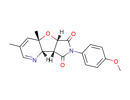 (4aS,5aS,8aR,8bS)-7-(4-Methoxy-phenyl)-3,4a-dimethyl-4a,5a,8a,8b-tetrahydro-pyrrolo[3',4':4,5]furo[3,2-b]pyridine-6,8-dione