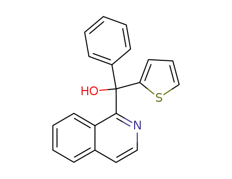 Molecular Structure of 102024-06-6 ([1]isoquinolyl-phenyl-[2]thienyl-methanol)