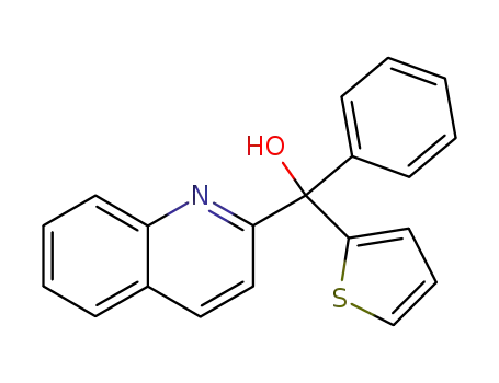 Molecular Structure of 102024-08-8 ([2]quinolyl-phenyl-[2]thienyl-methanol)