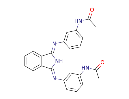 Molecular Structure of 118927-00-7 (isoindoline-1,3-dione-bis-(3-acetylamino-phenylimine))