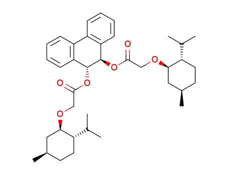 Acetic acid, [[(1R,2S,5R)-5-methyl-2-(1-methylethyl)cyclohexyl]oxy]-,
(9R,10R)-9,10-dihydro-9,10-phenanthrenediyl ester