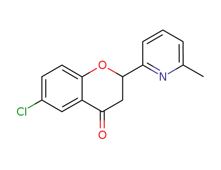6-chloro-2-(6-methyl-[2]pyridyl)-chroman-4-one