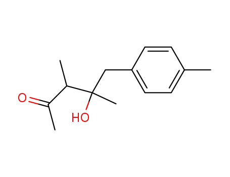 Molecular Structure of 51958-54-4 (4-Hydroxy-3,4-dimethyl-5-p-tolyl-pentan-2-one)