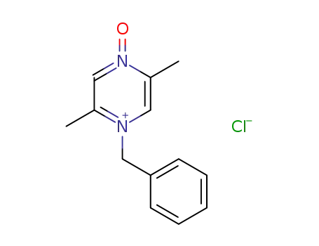 1-benzyl-2,5-dimethyl-4-oxy-pyrazinium; chloride