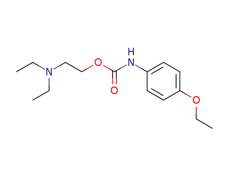 Molecular Structure of 131866-72-3 ((4-ethoxy-phenyl)-carbamic acid-(2-diethylamino-ethyl ester))