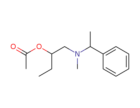Molecular Structure of 82297-05-0 (Acetic acid 1-{[methyl-(1-phenyl-ethyl)-amino]-methyl}-propyl ester)