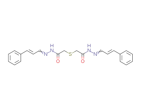 N-(cinnamylideneamino)-2-[(cinnamylideneamino)carbamoylmethylsulfanyl]acetamide