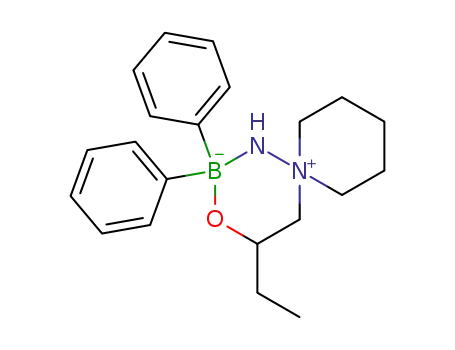 Molecular Structure of 21862-34-0 (4-ethyl-2,2-diphenyl-3-oxa-1-aza-6-azonia-2-borata-spiro[5.5]undecane)