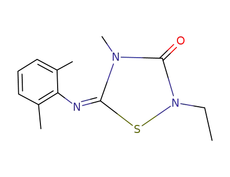 1,2,4-Thiadiazolidin-3-one,
5-[(2,6-dimethylphenyl)imino]-2-ethyl-4-methyl-