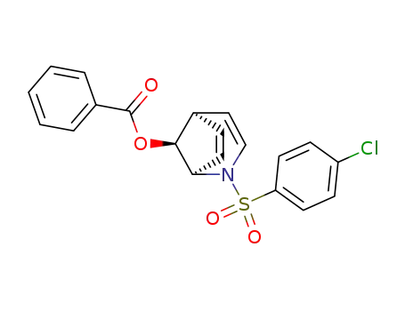 Molecular Structure of 136708-63-9 (syn-8-benzoyloxy-2-(4'-chlorophenylsulfonyl)-2-azabicyclo<3.2.1>octa-3,6-diene)