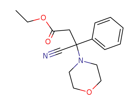3-cyano-3-morpholin-4-yl-3-phenyl-propionic acid ethyl ester