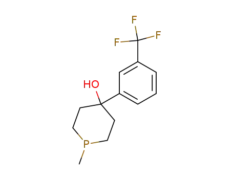 Molecular Structure of 46855-44-1 (1-methyl-4-(3-trifluoromethyl-phenyl)-phosphinan-4-ol)