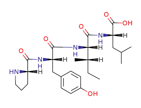 Molecular Structure of 60482-97-5 (L-Leucine, N-[N-(N-L-prolyl-L-tyrosyl)-L-isoleucyl]-)
