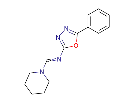 1-[<i>N</i>-(5-phenyl-[1,3,4]oxadiazol-2-yl)-formimidoyl]-piperidine
