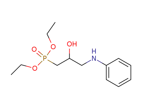 Molecular Structure of 19462-49-8 (β-Hydroxy-γ-phenylamino-propylphosphonsaeure-diethylester)