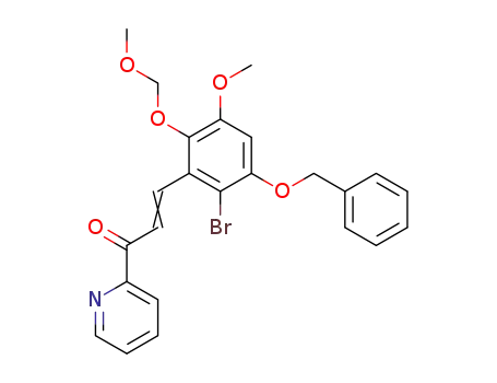 2-Propen-1-one,
3-[2-bromo-5-methoxy-6-(methoxymethoxy)-3-(phenylmethoxy)phenyl]-1
-(2-pyridinyl)-