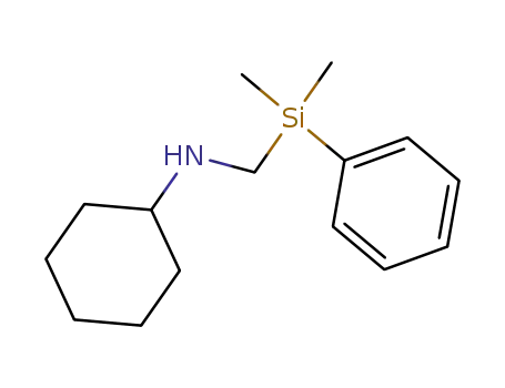 Molecular Structure of 134918-95-9 (N-Cyclohexyl-N-<(dimethylphenylsilyl)methyl>amin)