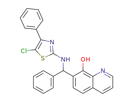 7-[(5-Chloro-4-phenyl-thiazol-2-ylamino)-phenyl-methyl]-quinolin-8-ol
