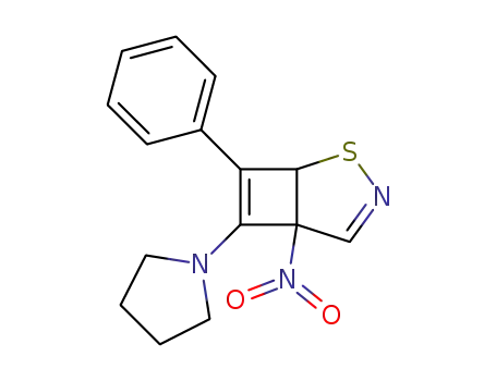 5-nitro-7-phenyl-6-pyrrolidin-1-yl-2-thia-3-aza-bicyclo[3.2.0]hepta-3,6-diene