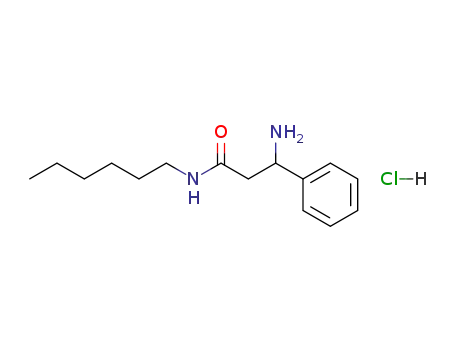 3-Amino-N-hexyl-3-phenyl-propionamide; hydrochloride