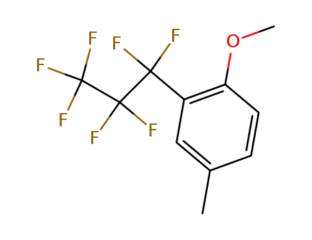 Benzene, 2-(heptafluoropropyl)-1-methoxy-4-methyl-