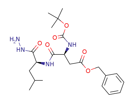 (S)-3-tert-Butoxycarbonylamino-N-((S)-1-hydrazinocarbonyl-3-methyl-butyl)-succinamic acid benzyl ester