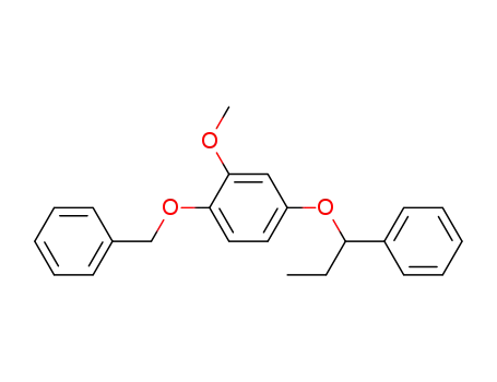 Benzene, 2-methoxy-1-(phenylmethoxy)-4-(1-phenylpropoxy)-