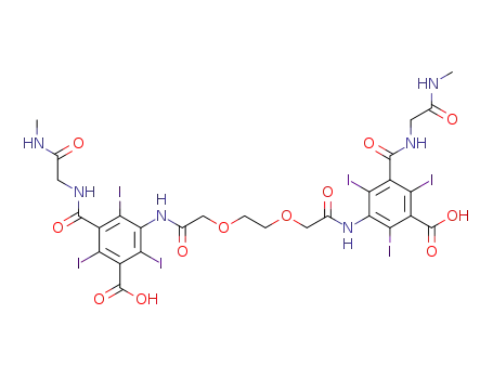 Benzoic acid,
3,3'-[1,2-ethanediylbis[oxy(1-oxo-2,1-ethanediyl)imino]]bis[2,4,6-triiodo-
5-[[[2-(methylamino)-2-oxoethyl]amino]carbonyl]-